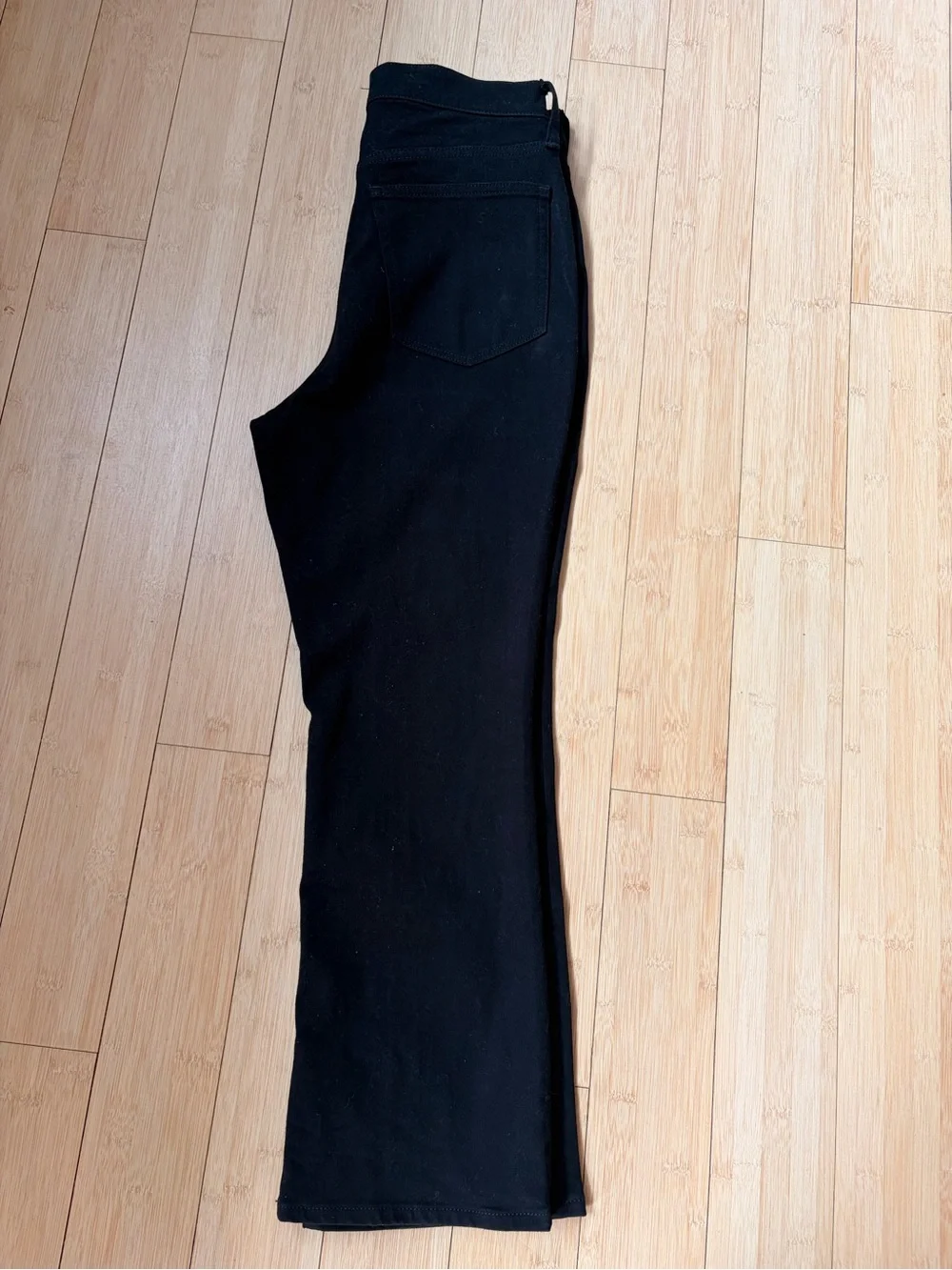 J. Crew Black Flare Wide-Leg Jeans